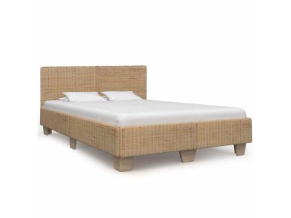 vidaXL Ručne pletený posteľný rám, pravý ratan 160x200 cm