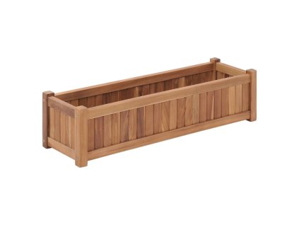 vidaXL Vyvýšený záhon 100x30x25 cm, tíkový masív