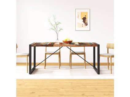 vidaXL Jedálenský stôl, recyklovaný masív 180 cm