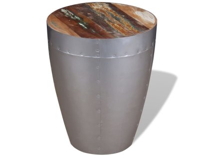 vidaXL Stolička, letecký štýl, recyklovaný masív