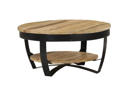 vidaXL Konferenčný stolík, surový mangový masív 65x32 cm