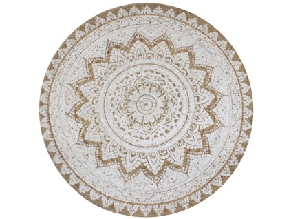 vidaXL Pletený koberček z juty, 150 cm, okrúhly