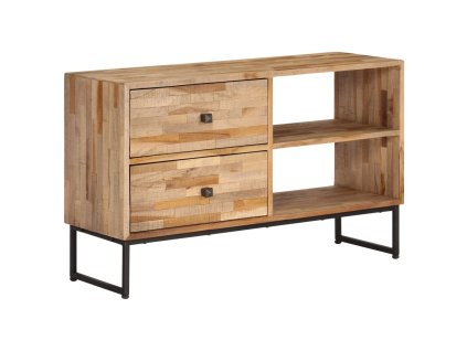 vidaXL TV stolík z recyklovaného teakového dreva 90x30x55 cm