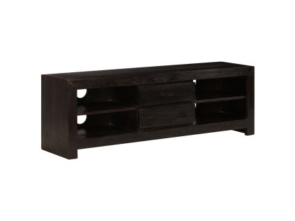 vidaXL TV skrinka masívne akáciové drevo 120x30x40 cm tmavohnedá