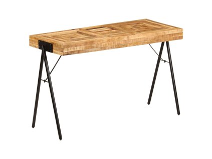 vidaXL Písací stôl 118x50x75 cm masívne mangovníkové drevo