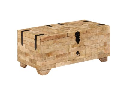 vidaXL Konferenčný stolík z mangovníkového dreva 80x40x35 cm