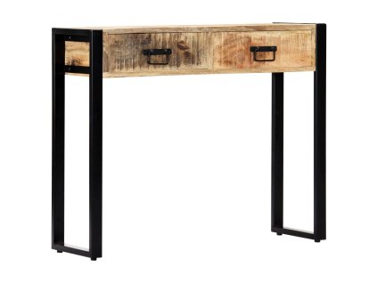 vidaXL Prístavný stolík 90x30x75 cm masívne mangovníkové drevo