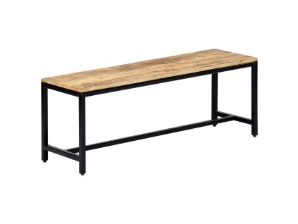 vidaXL Jedálenská lavica 120 cm masívne surové mangovníkové drevo