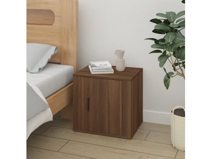 vidaXL Nočný stolík hnedý dub 50x39x47 cm