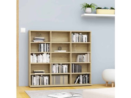 vidaXL Skrinka na CD, dub sonoma 100x23x89,5 cm, kompozitné drevo