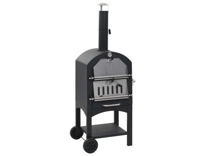 vidaXL Vonkašia pizza pec na drevené uhlie so šamotovým kameňom