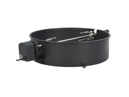 vidaXL Súprava na grilovací ražeň 57 cm čierna