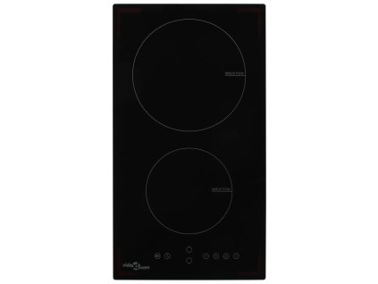 vidaXL Indukčná varná doska 2 platničky dotykové ovládanie sklo 3500 W