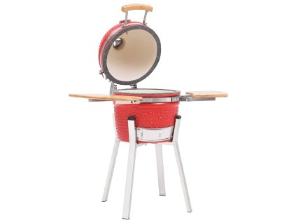 vidaXL Kamado gril s udiarňou keramika 76 cm