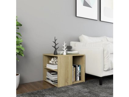 vidaXL Príručný stolík, dub sonoma 50x50x45 cm, kompozitné drevo