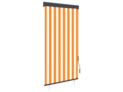 vidaXL Vonkajšia zatemňovacia roleta 80x250 cm biela a oranžová