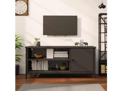 vidaXL TV skrinka čierna 100x40x45 cm kompozitné drevo