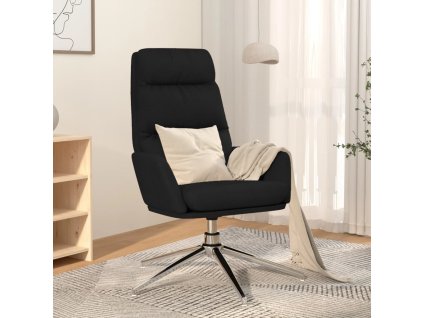 vidaXL Relaxačné kreslo čierne látkové