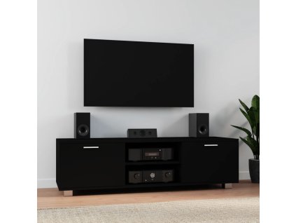 vidaXL TV skrinka čierna 140x40,5x35 cm spracované drevo