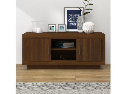 vidaXL TV skrinka hnedý dub 102x35x45 cm kompozitné drevo
