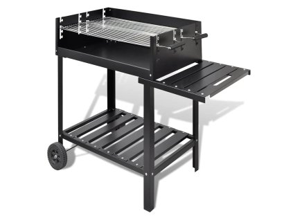 Gril na uhlie na 2 kolieskach