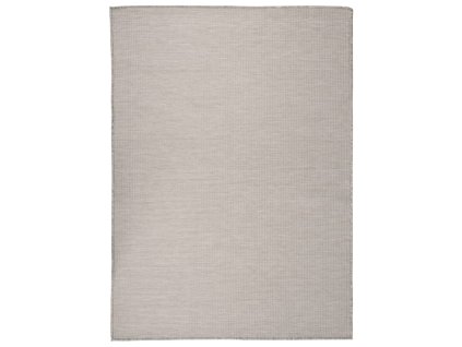 vidaXL Vonkajší koberec s plochým tkaním 200x280 cm sivohnedý