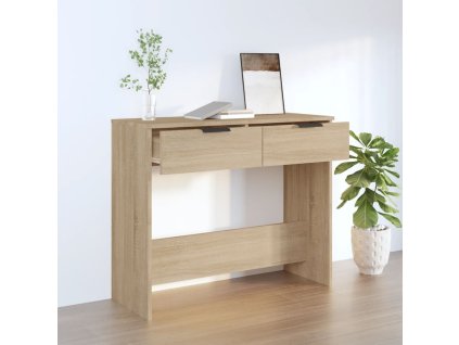 vidaXL Konzolový stolík dub sonoma 90x36x75 cm spracované drevo