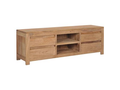 vidaXL TV skrinka 115x30x40 cm masívne teakové drevo