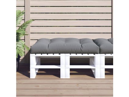 vidaXL Podložka na paletový nábytok 120x80x12 cm, sivá, látka