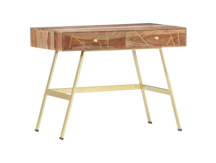 vidaXL Písací stôl so zásuvkami 100x55x75 cm masívne akáciaové drevo