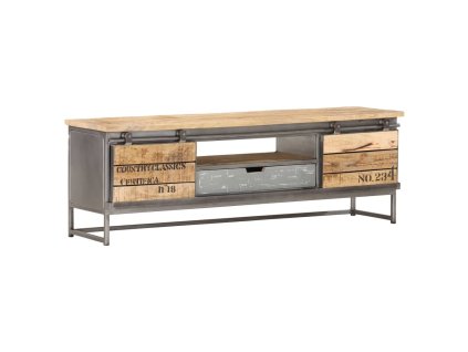 vidaXL TV skrinka 120x30x40 cm masívne mangovníkové drevo