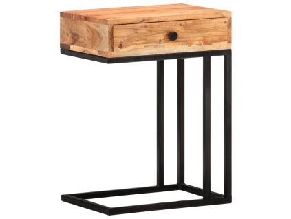 vidaXL Príručný stolík v tvare U 45x30x61 cm, akáciový masív