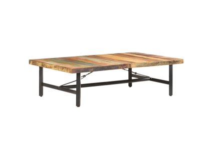 vidaXL Konferenčný stolík 142x90x42 cm masívne recyklované drevo