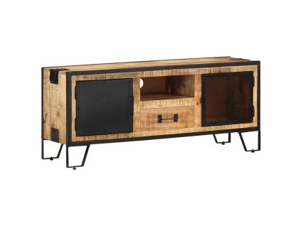 vidaXL TV skrinka 110x31x46 cm surové mangovníkové drevo