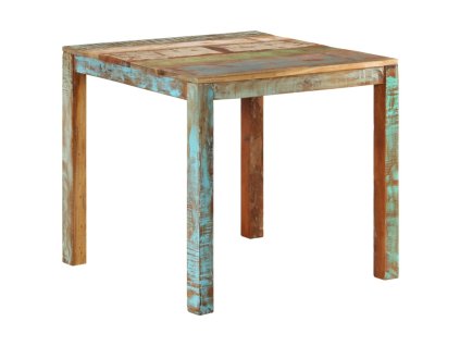 vidaXL Jedálenský stôl 82x80x76 cm recyklovaný masív