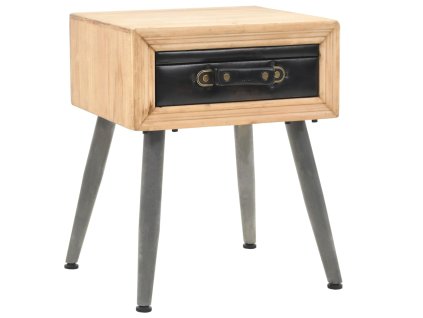 vidaXL Nočný stolík z jedľového dreva 43x38x50 cm