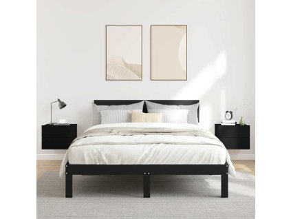 vidaXL Nočné stolíky 2 ks, čierne 40x30x30 cm, kompozitné drevo