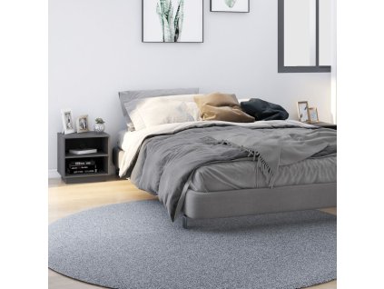 vidaXL Nočné stolíky 2 ks sivé 40x34x40 cm masívne borovicové drevo