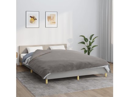 vidaXL Záťažová prikrývka s krytom šedá 200x220 cm 13 kg látka