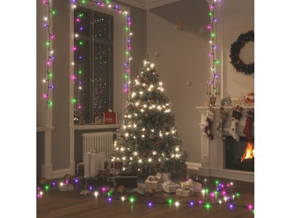 vidaXL LED reťaz s 2000 LED diódami pastelová farebná 200 m PVC