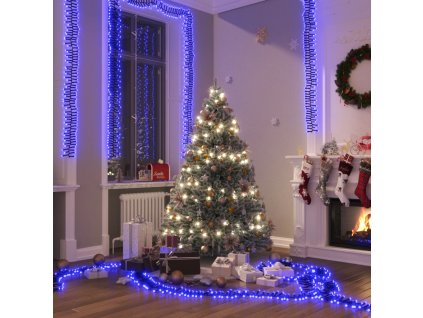 vidaXL Reťaz so zhlukmi LED, 3000 diód, modrá 23 m, PVC