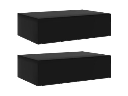 vidaXL Ochranné obaly na záhradný nábytok 2 ks 325x205x90 cm 12 očiek