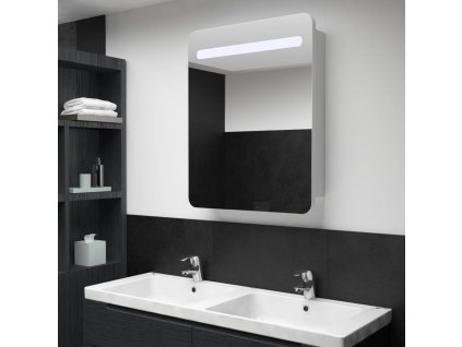 vidaXL LED kúpeľňová zrkadlová skrinka 60x11x80 cm