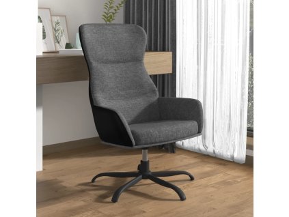 vidaXL Relaxačné kreslo bledosivé látkové