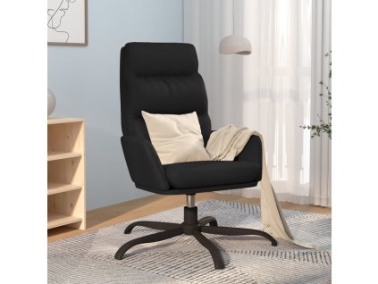vidaXL Relaxačné kreslo čierne umelá koža