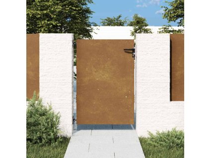 vidaXL Záhradná brána 85x125 cm kortenová oceľ