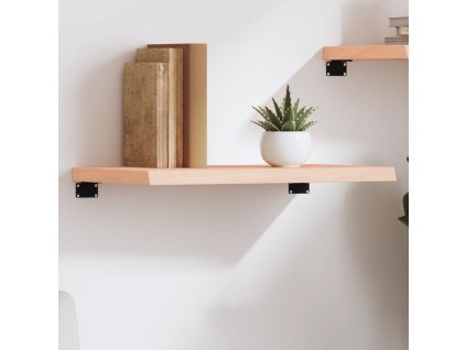 vidaXL Nástenná polica 60x40x(2-4) cm neošetrený dubový masív