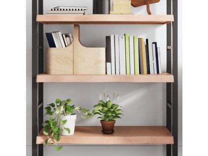 vidaXL Nástenná polica bledohnedá 100x40x(2-6) cm ošetrený masívny dub