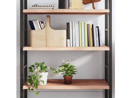 vidaXL Nástenná polica 100x40x(2-4) cm neošetrený dubový masív