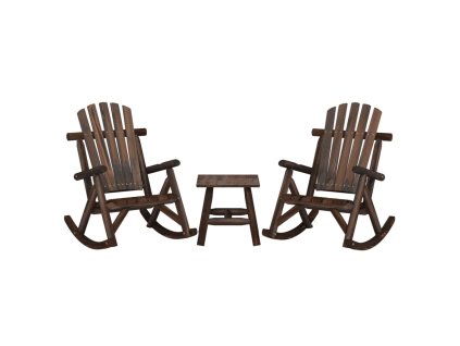 vidaXL 3-dielna záhradná sedacia súprava smrekový masív